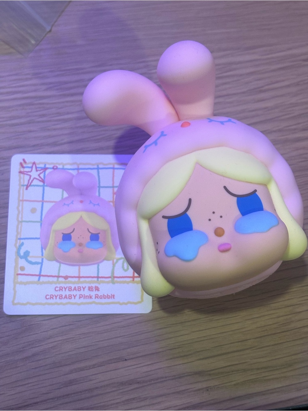 Crybaby Pink Rabbit PJ Popbean Earphone Case